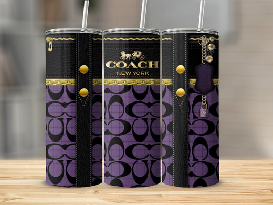 Stylish Coach New York Pattern Design Drinkware