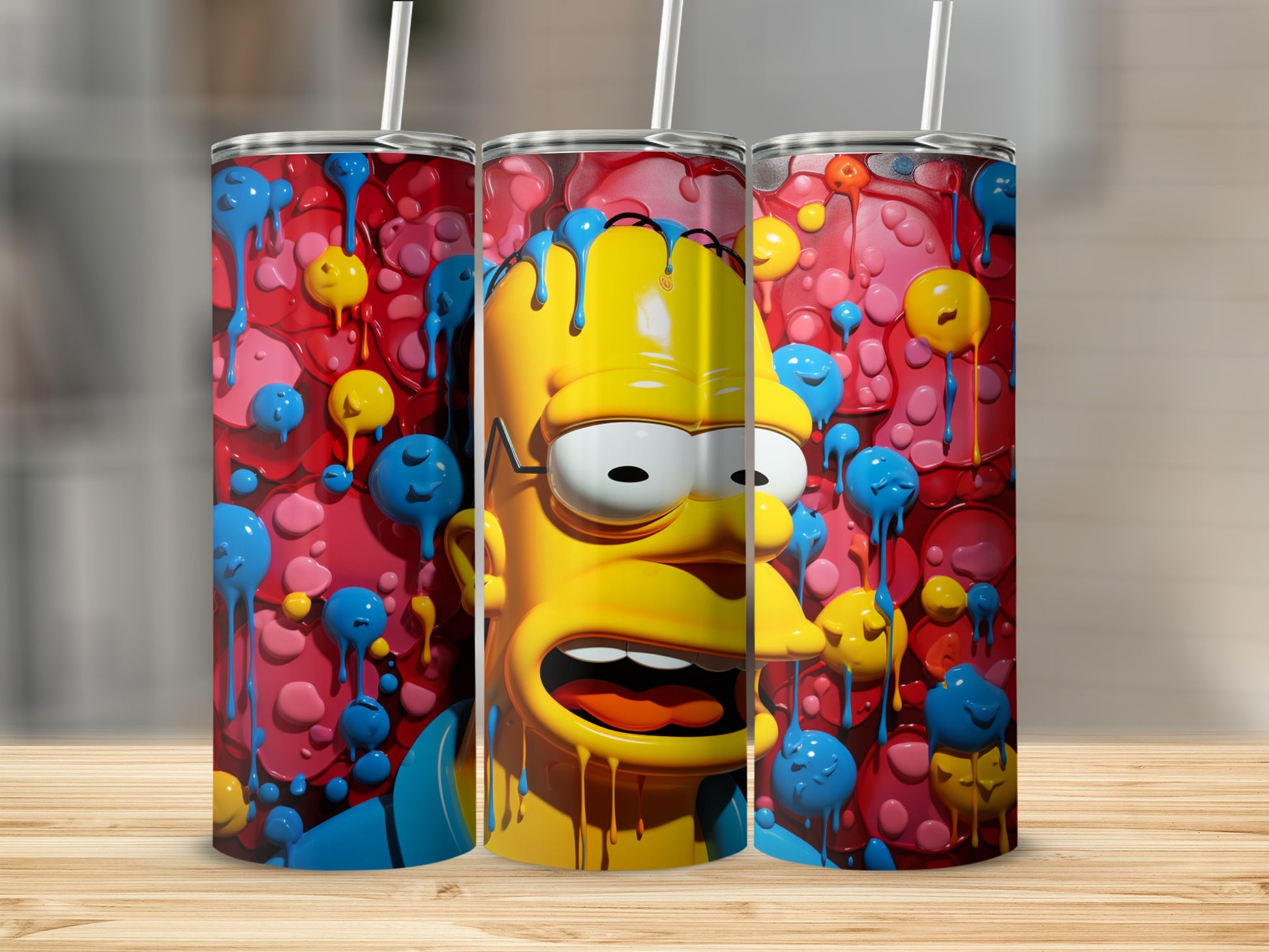 Colorful Cartoon Character Design Tumbler Cup