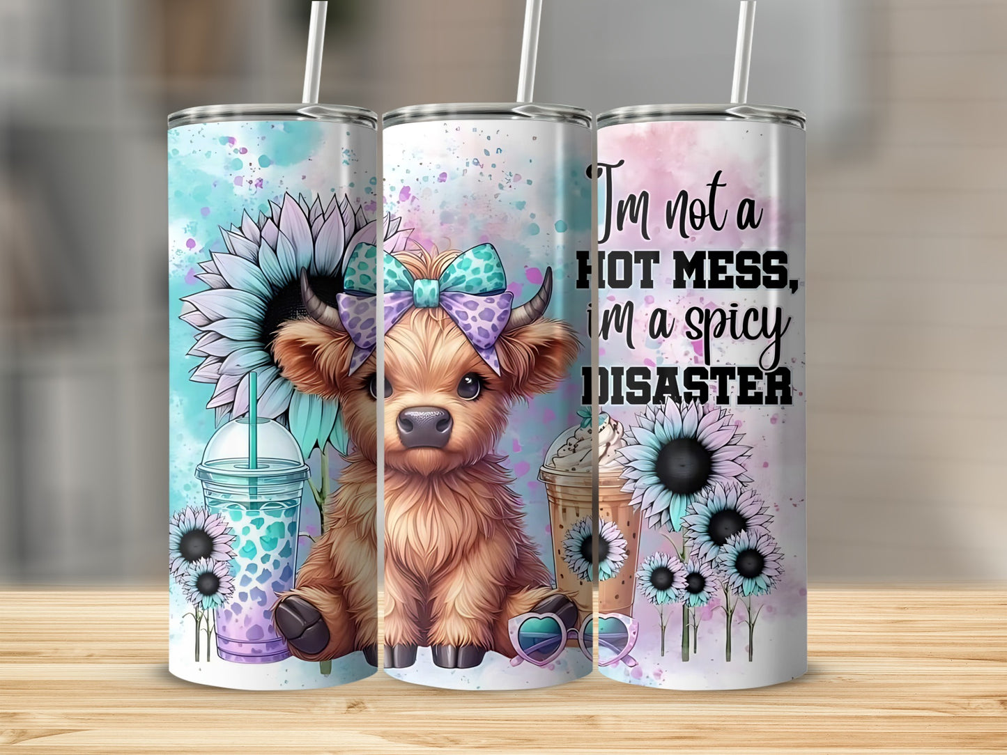 I'm Not a Hot Mess I'm a Spicy Disaster tumbler
