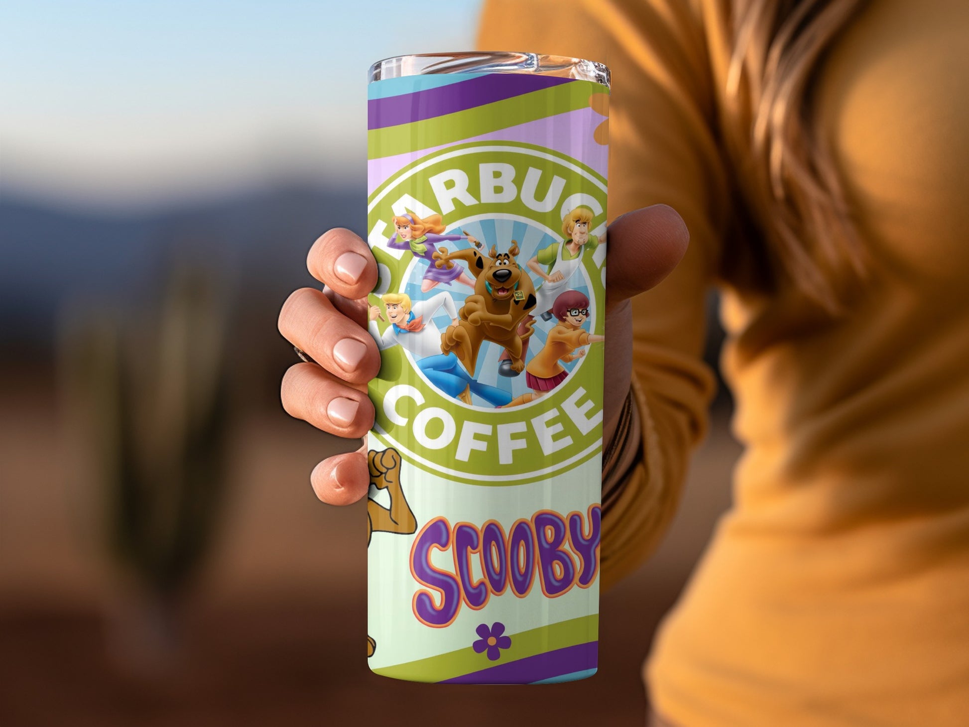 Scooby-Doo Cartoon Starbuck Coffee Tumbler