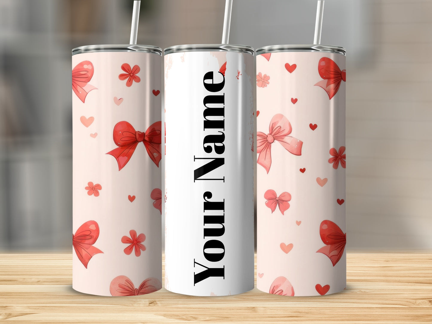 Customizable Valentine's Day Themed Tumbler