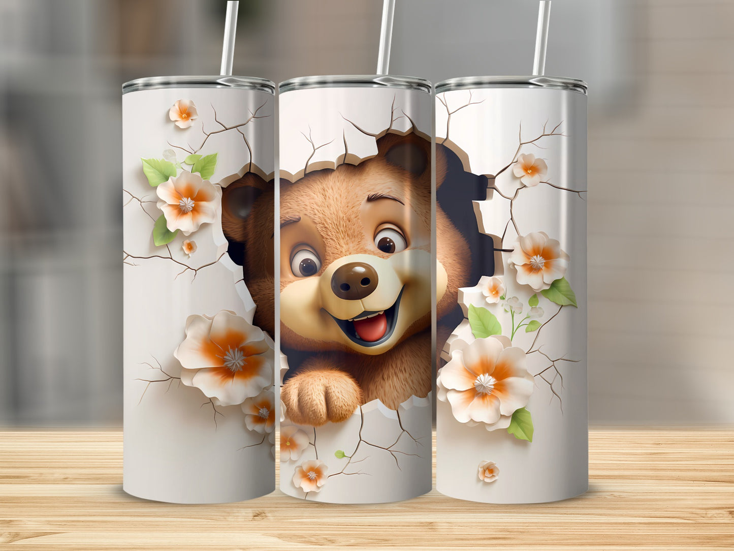Smiling Bear Cracked Surface Flowers Tumbler product type
Cartoon Bear
Happy Bear
Smiling Animal
Cracked Design
Floral Tumbler
Flower Print
Cute Bear Art
Playful Bear
Animal Print
Beverage Tumbler
Drinkware Design
Unique Gift
Kids Tumbler
Children Design
Nature Flowers
Whimsical Art
Custom Tumbler
Sublimation Design
Bear Lover
Pop Out Bear