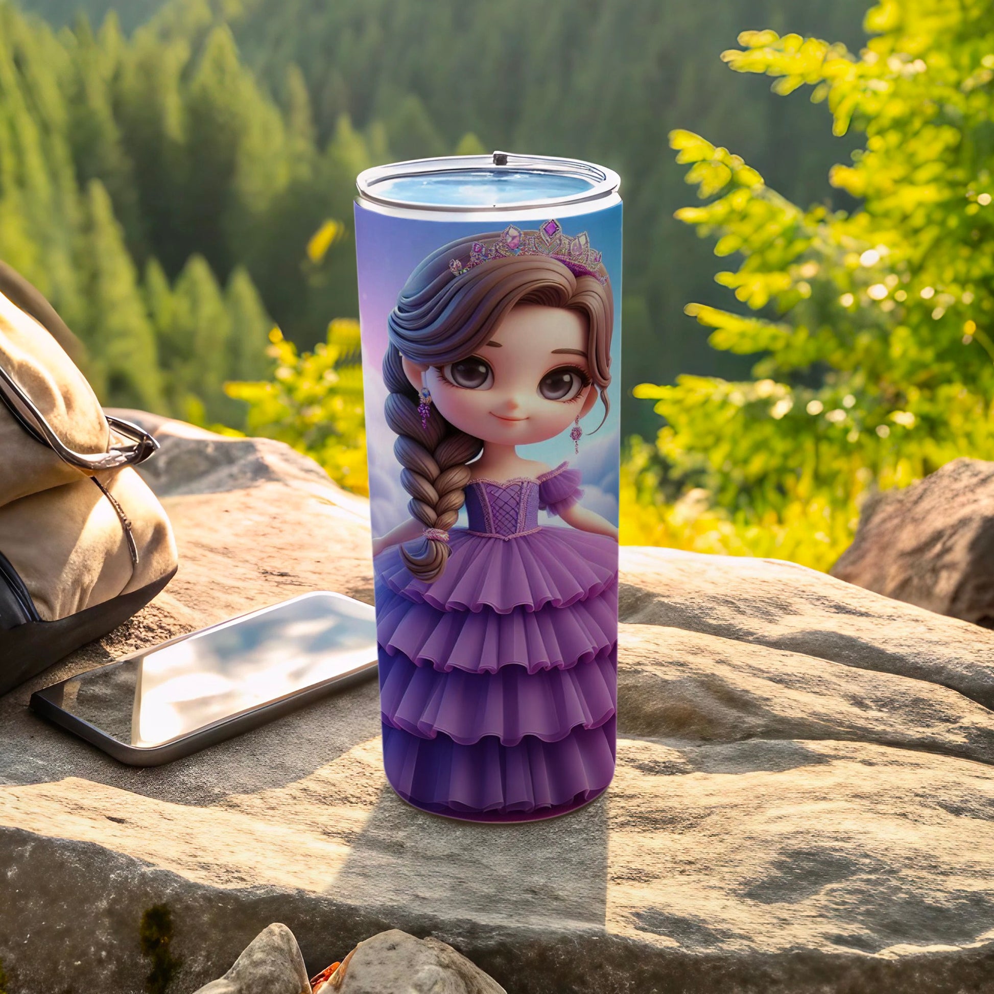 Cute Princess Character Themed Insulated Tumbler