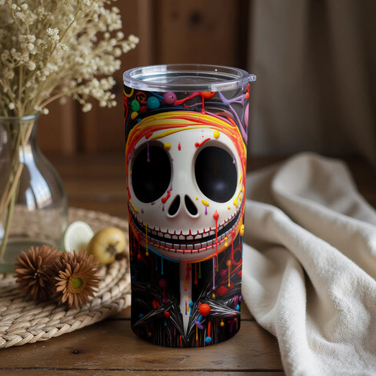 Colorful Skull Art Design Insulated Tumbler Product
