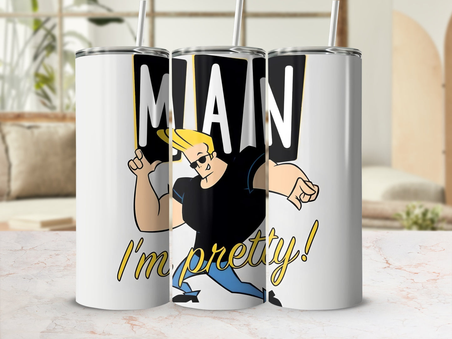 I'm Pretty Man Character Insulated Tumbler