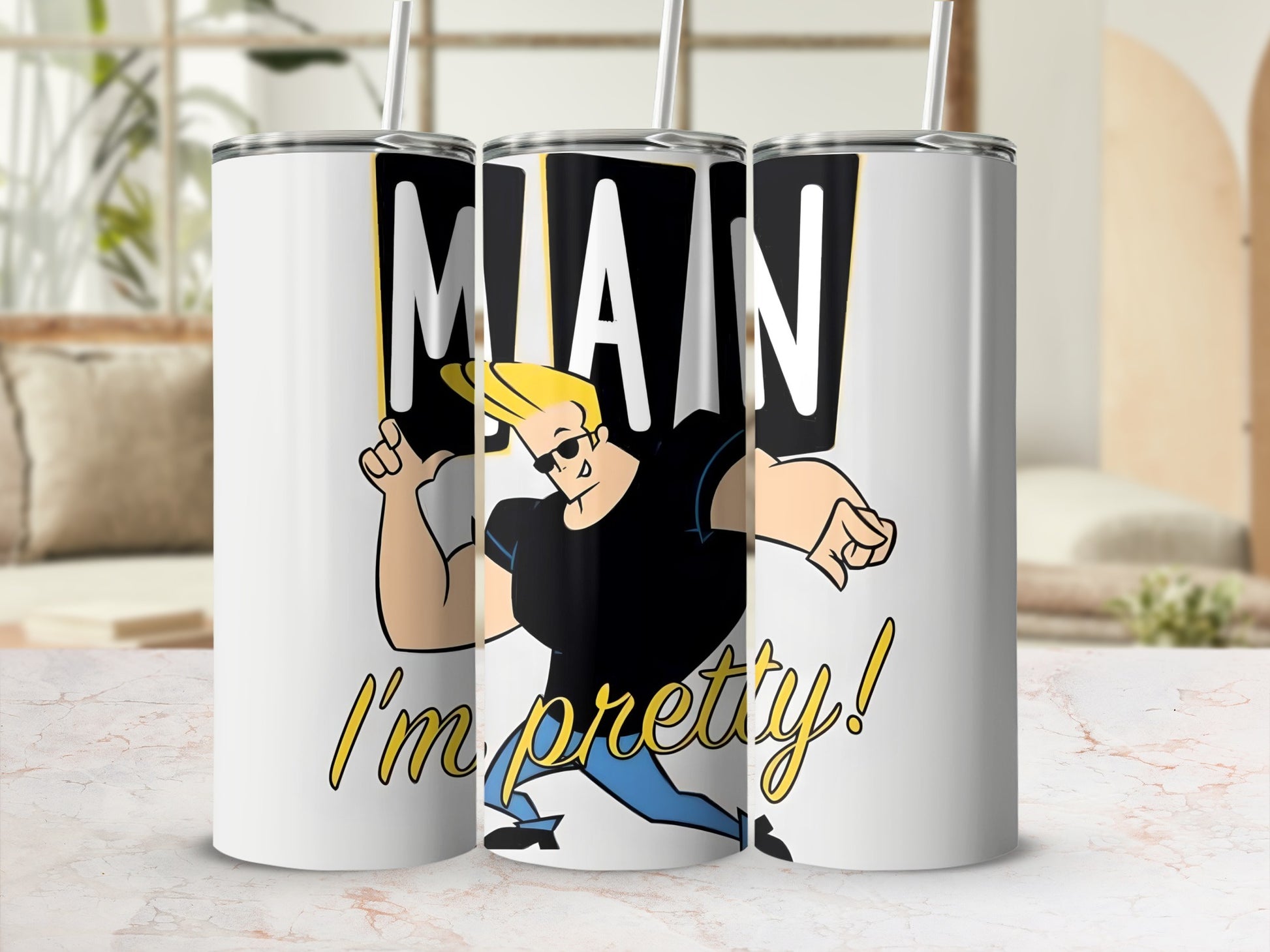 I'm Pretty Man Character Insulated Tumbler