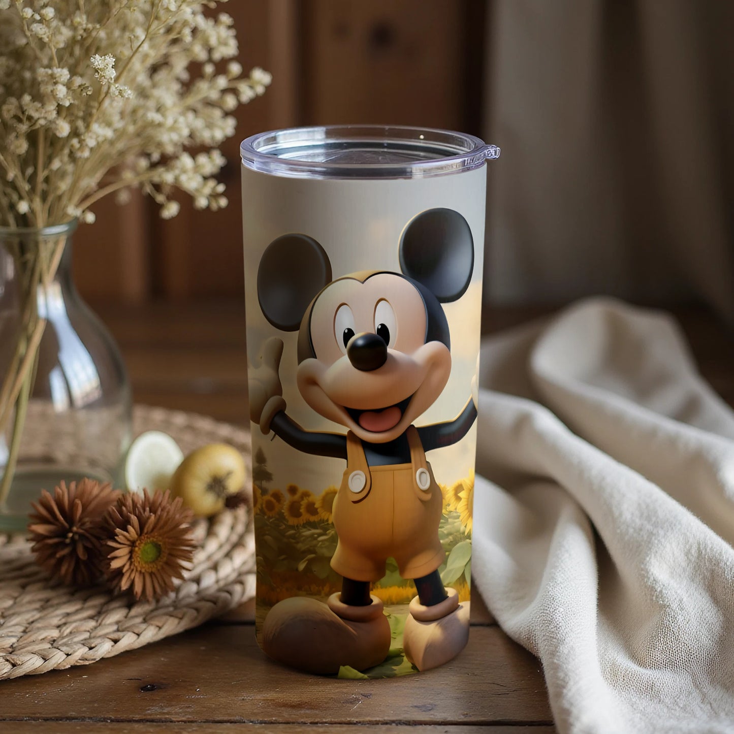 Cheerful Mickey Mouse Travel Tumbler for Everyday Use