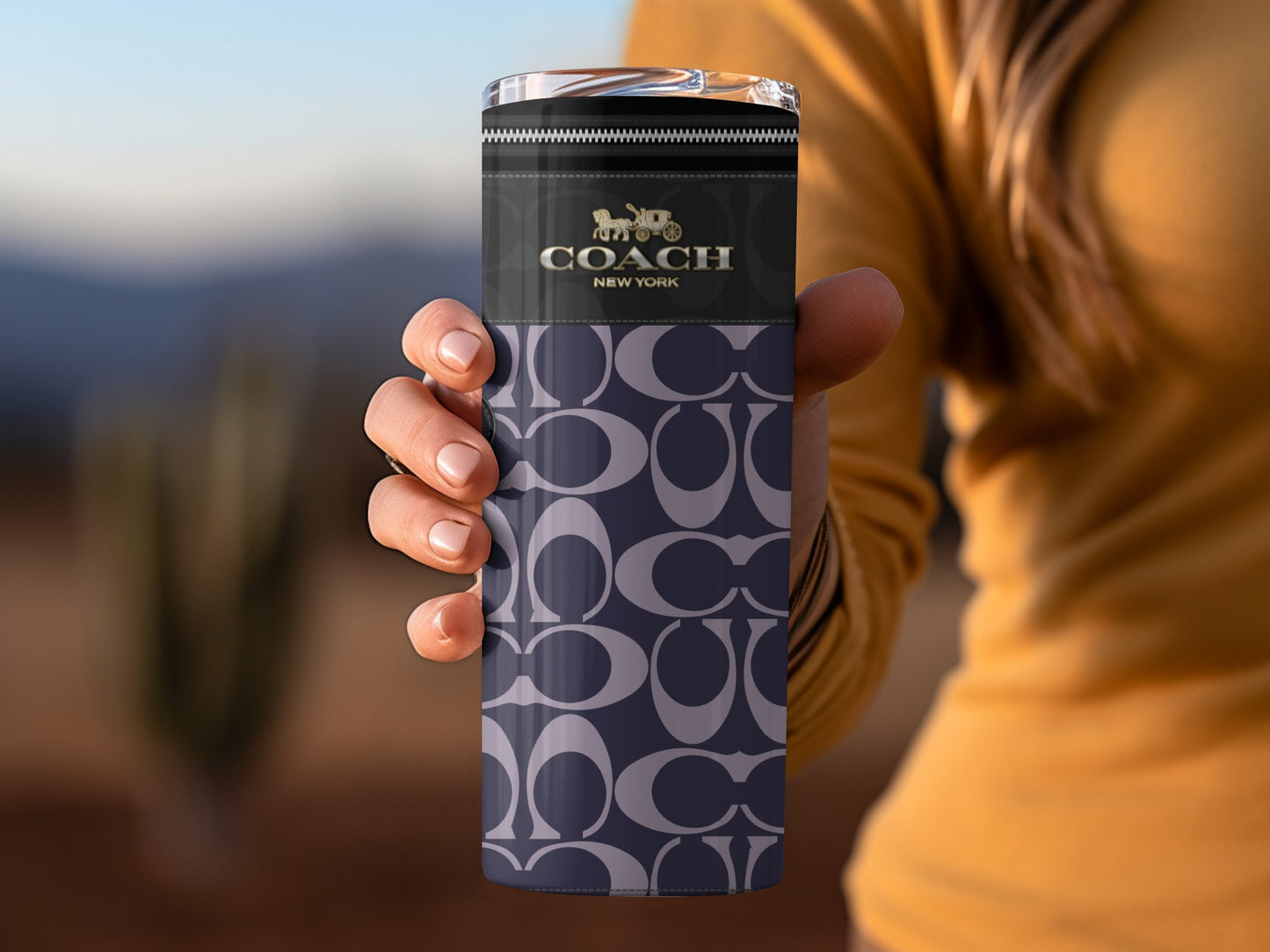 Coach New York Travel Tumbler Elegant Design