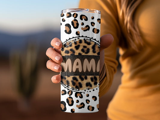 Leopard Print 'MAMA' Tumbler Product