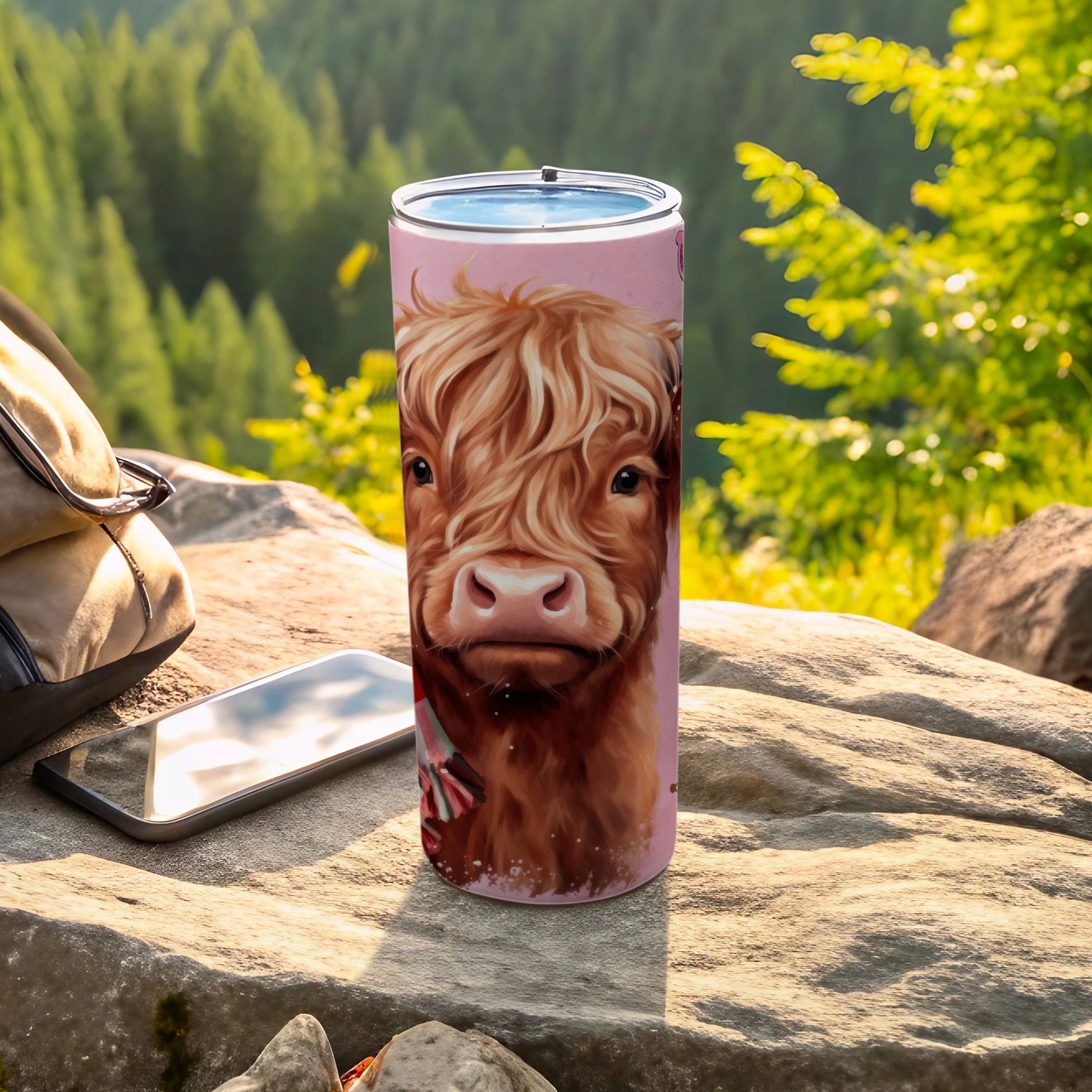 Highland Cow Insulated Travel Tumbler for Hot and Cold Drinks