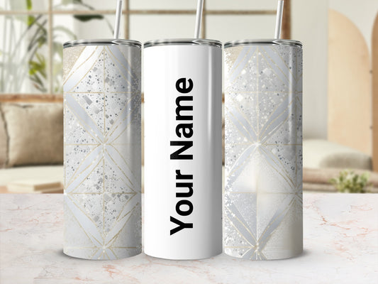 Personalized Geometric Pattern Custom Tumbler for Gifts