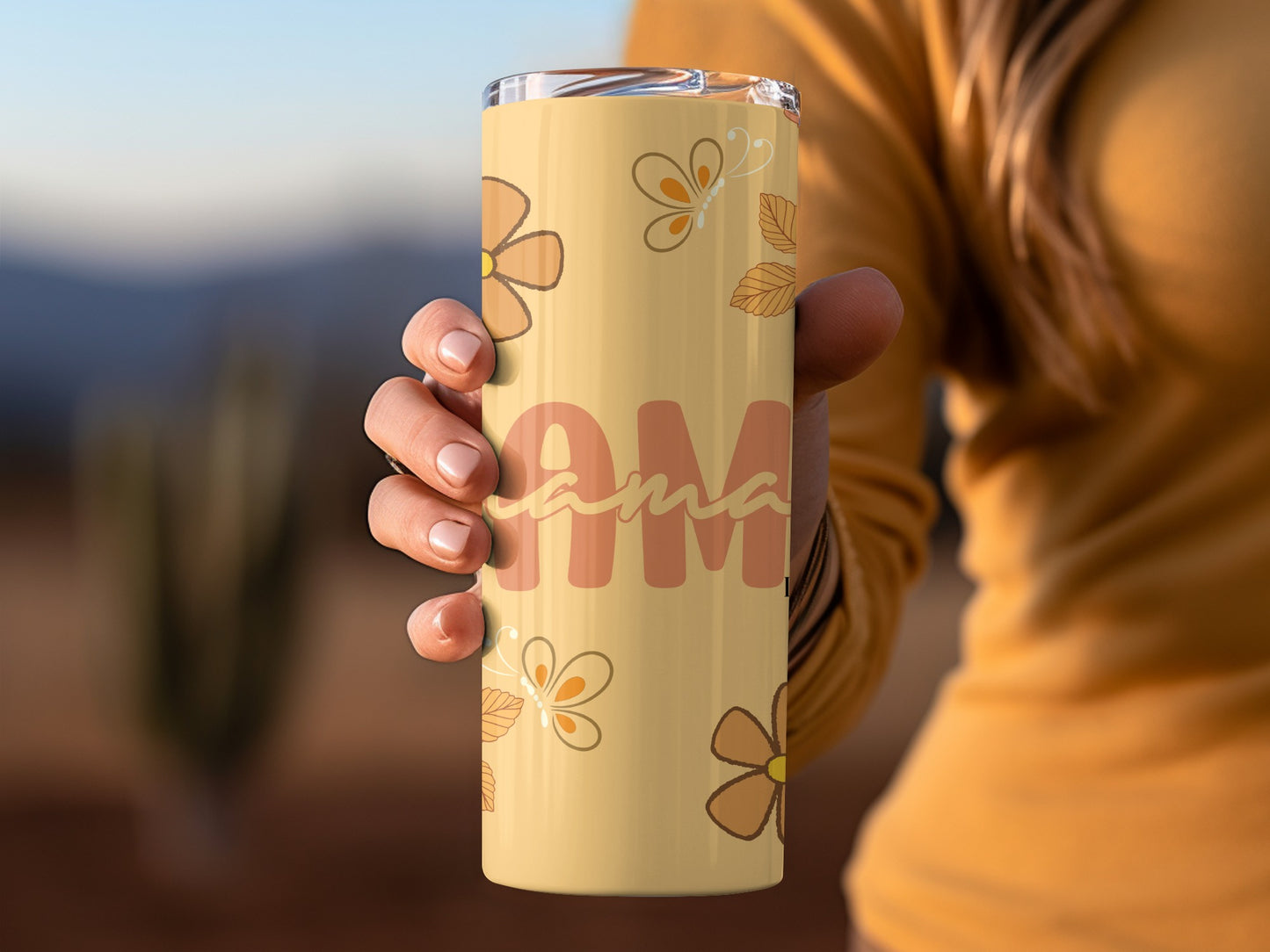 Floral Mama Butterfly Art Insulated Tumbler Product
