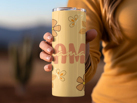 Floral Mama Butterfly Art Insulated Tumbler Product