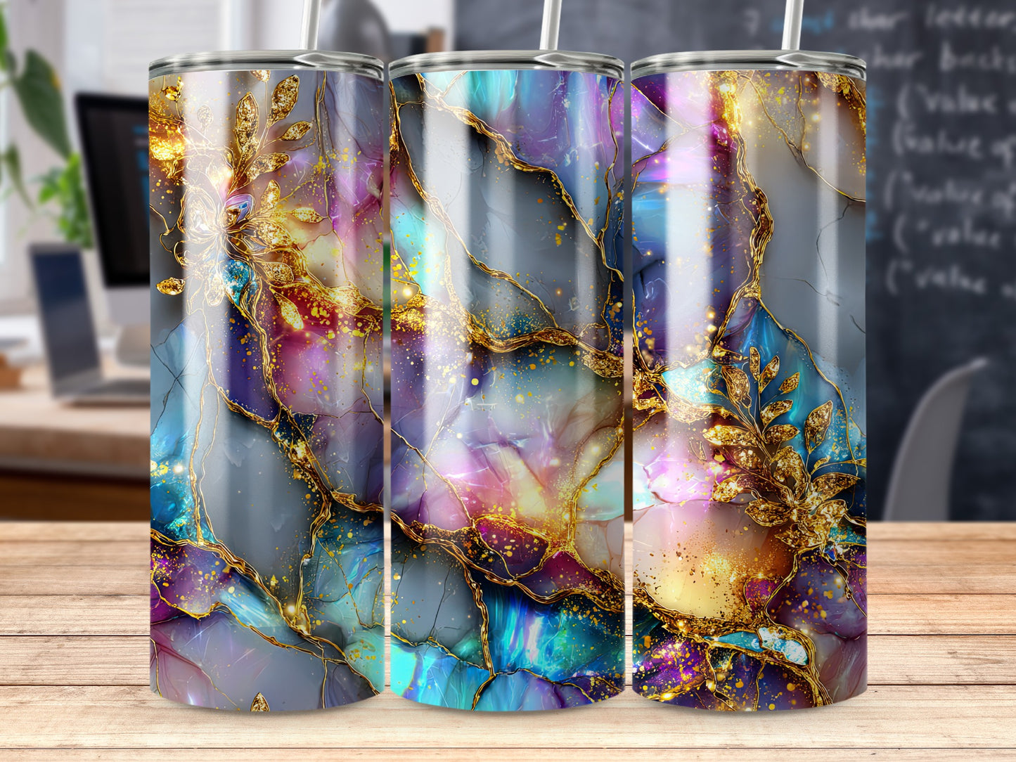 Colorful Abstract Art Design Tumbler Cup Product