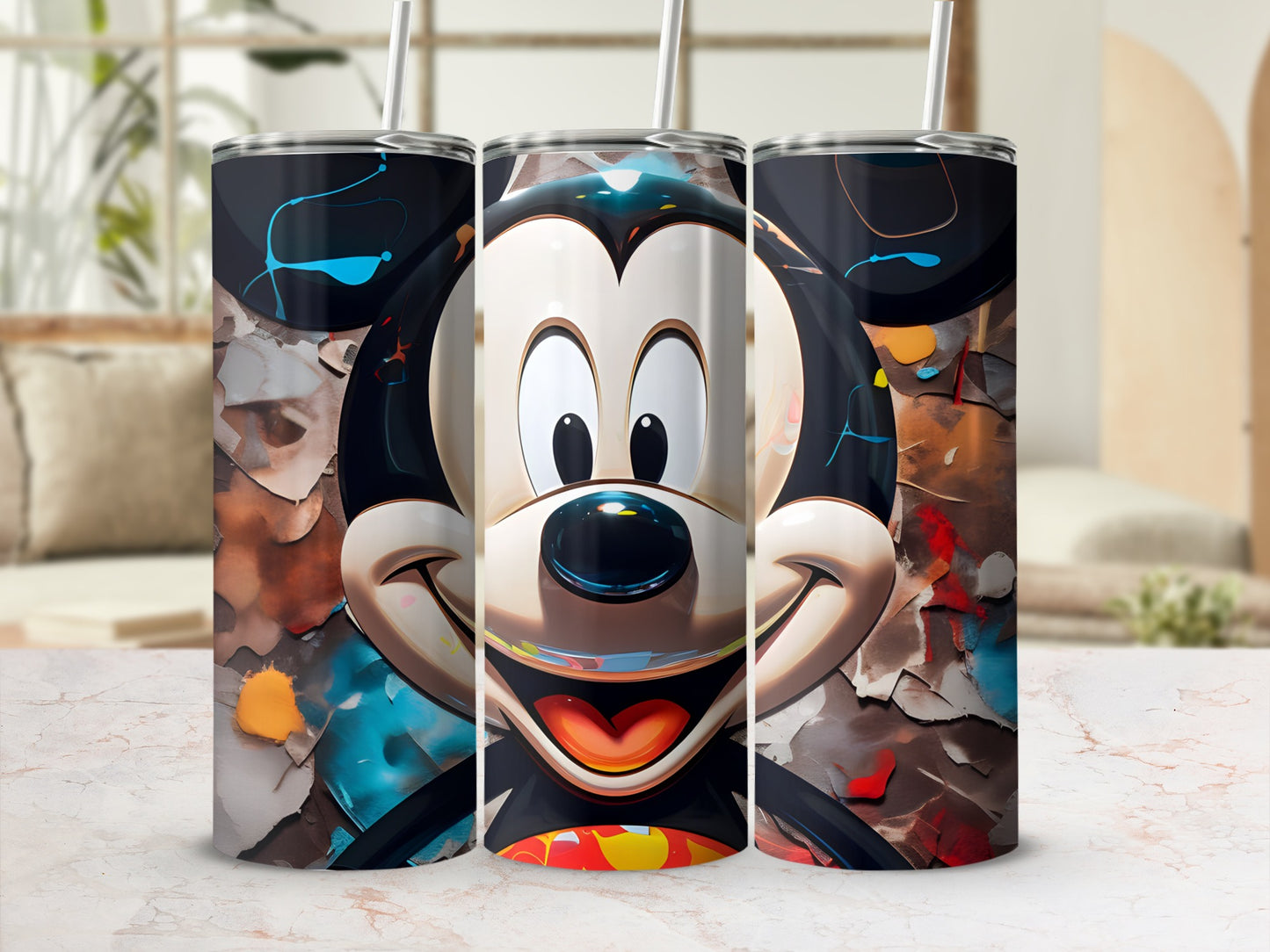 Colorful Cartoon Character Tumbler for Beverages