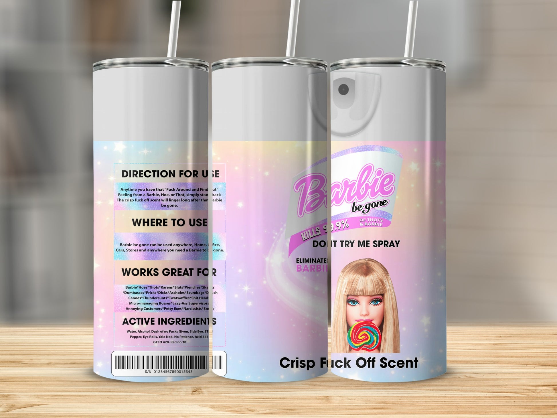 Barbie Be Gone Do It Try Me Spray Crisp Fuck Off Scent