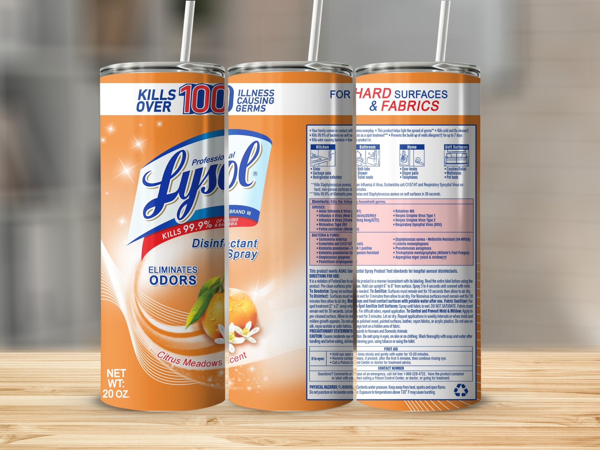 Lysol Professional Disinfectant Spray Citrus Meadows 20 OZ product type
