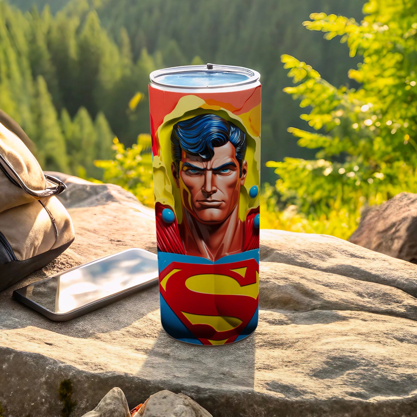 Vibrant Heroic Character Design Insulated Tumbler