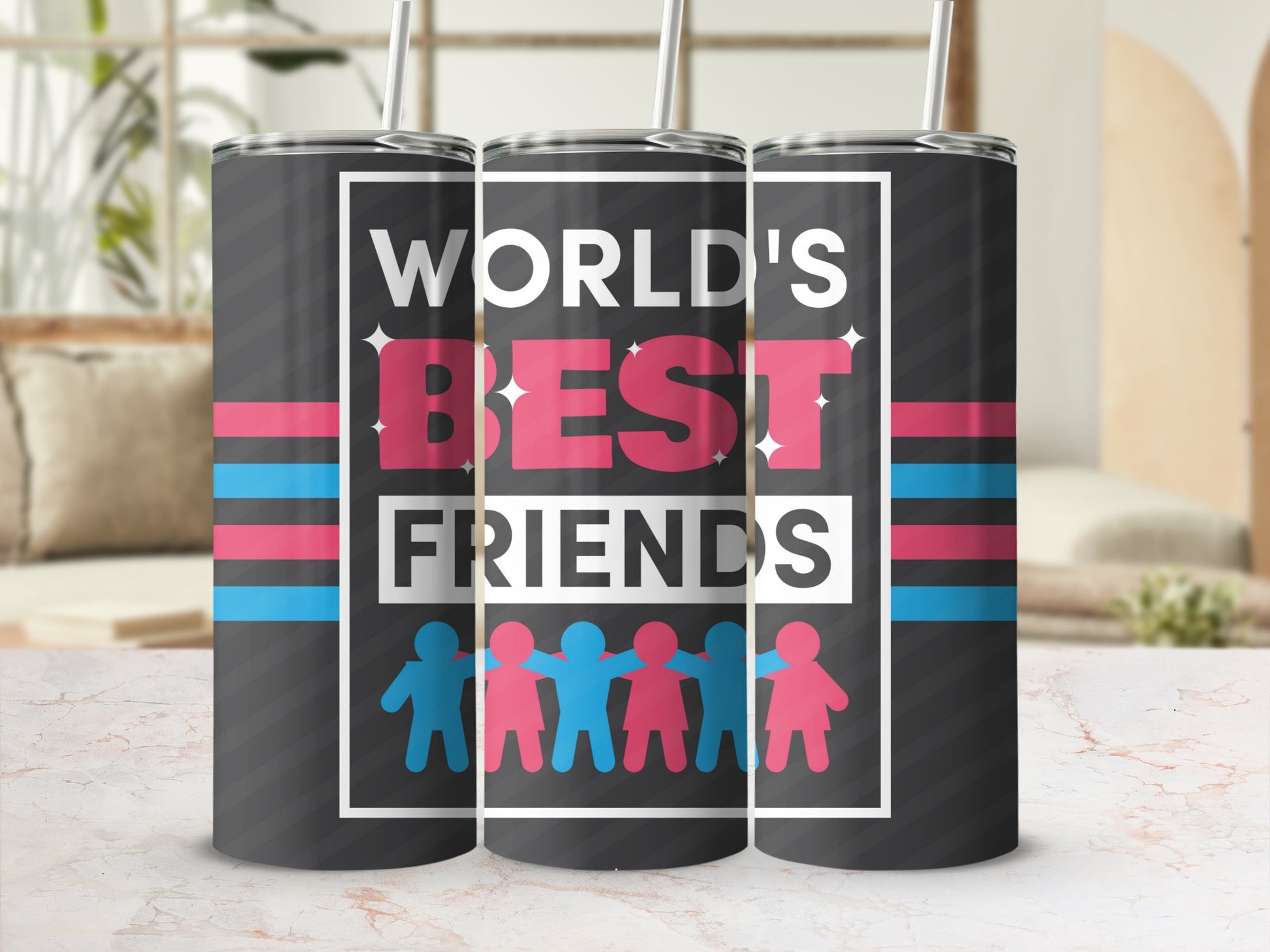 World's Best Friends Insulated Travel Mug Tumbler