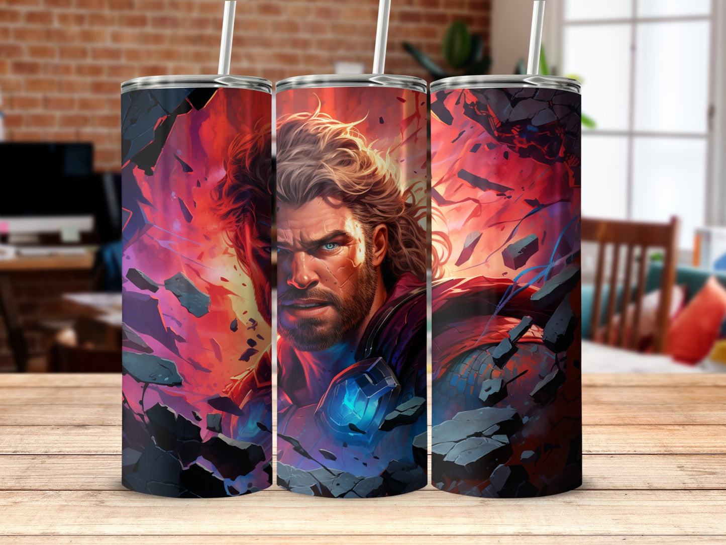 Vivid Hero Themed Insulated Tumbler Product