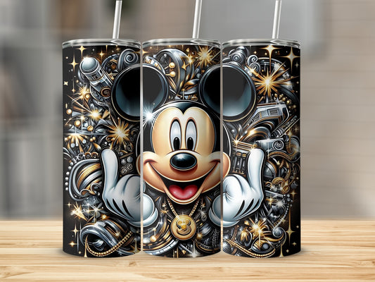 Retro Mickey Mouse Steampunk Design Tumbler 20oz Cup