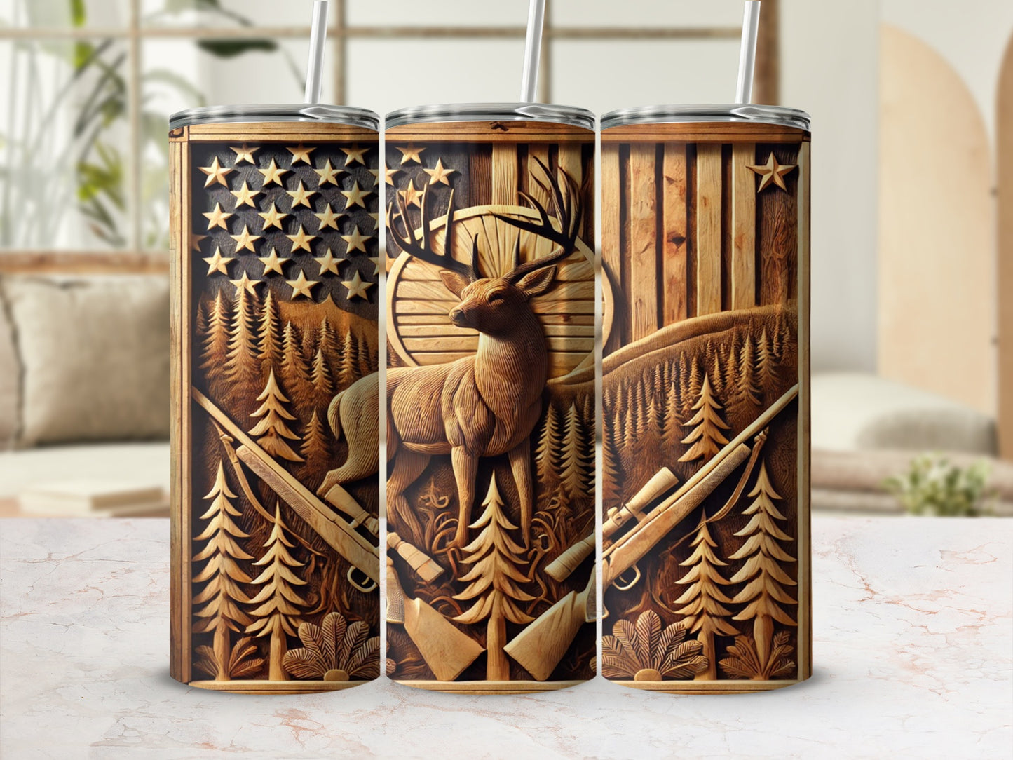 Stunning Nature Inspired Tumbler Detailed Design