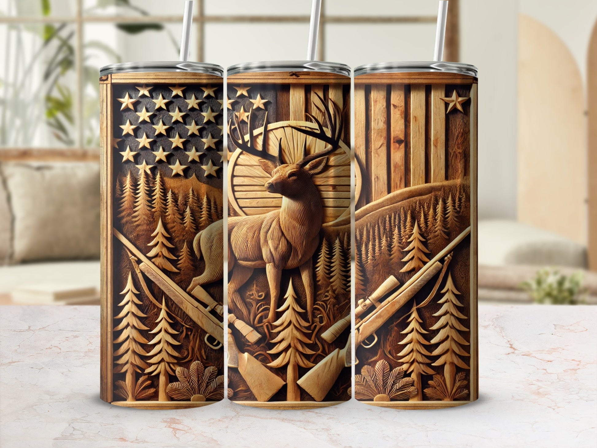 Stunning Nature Inspired Tumbler Detailed Design