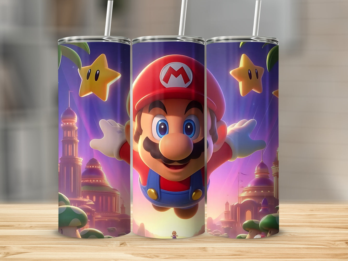 Colorful Animated Character Design Tall Tumbler