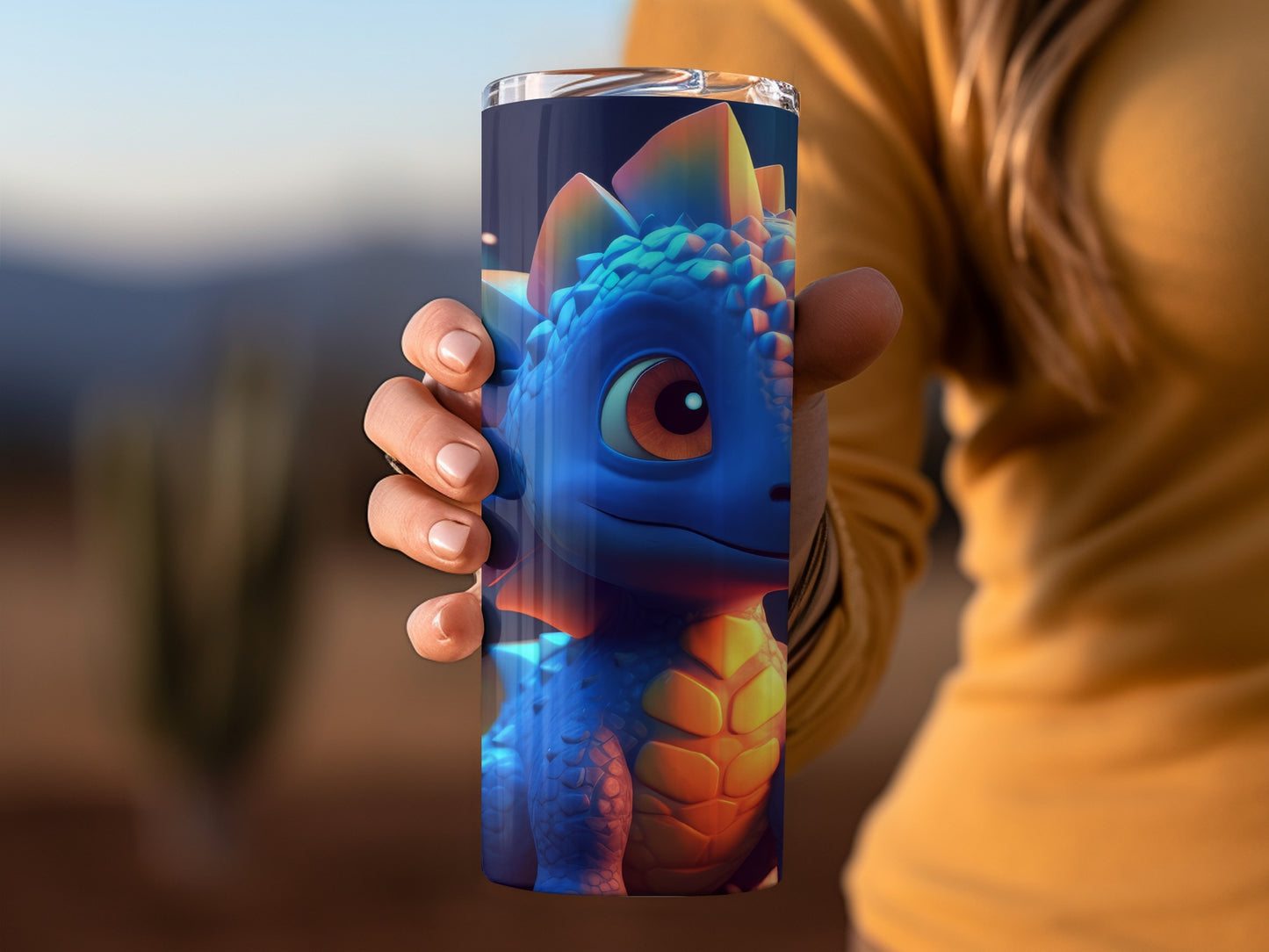 Adorable Blue Dragon Insulated Tumbler For All Ages