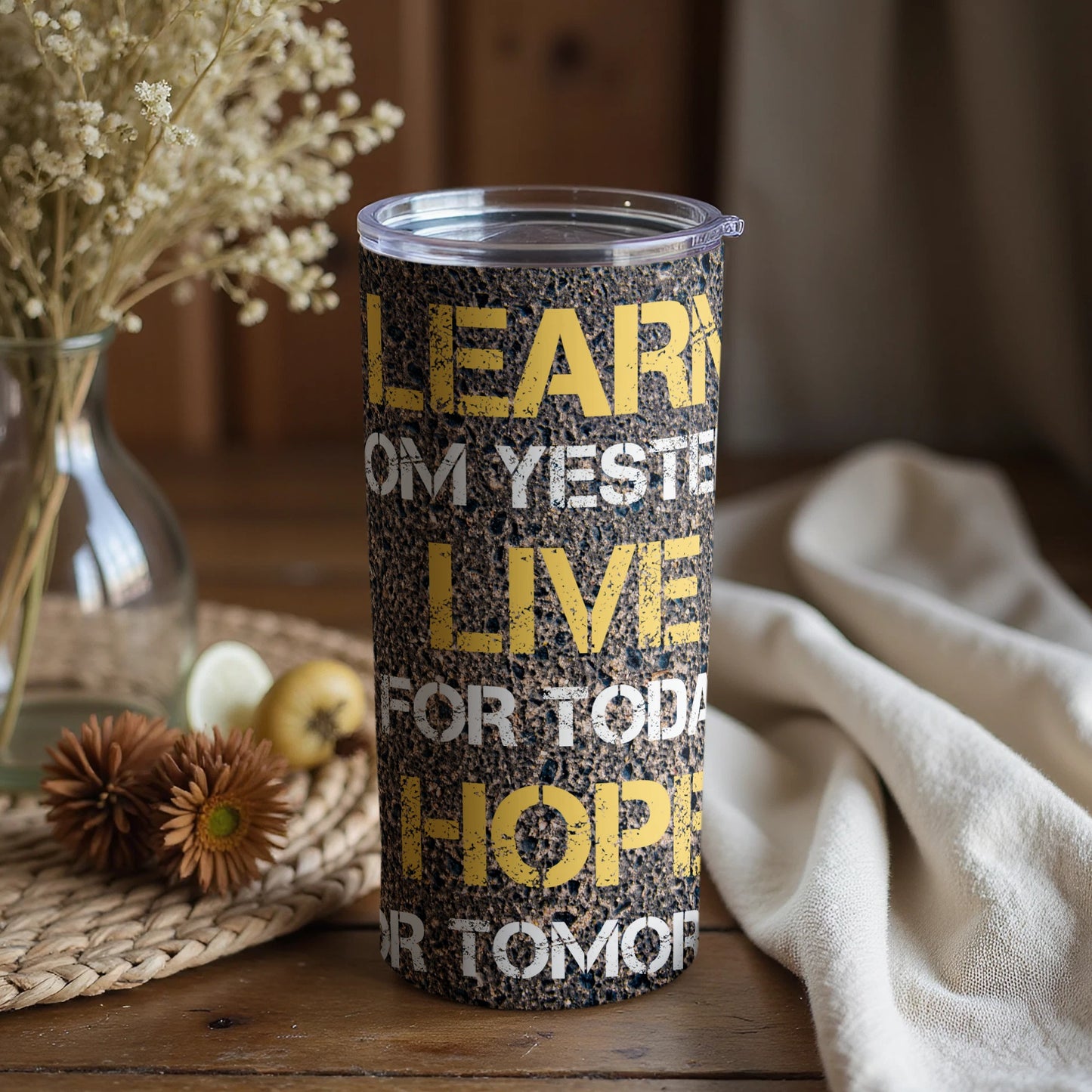 Learn Live Hope Motivational Quote Tumbler product