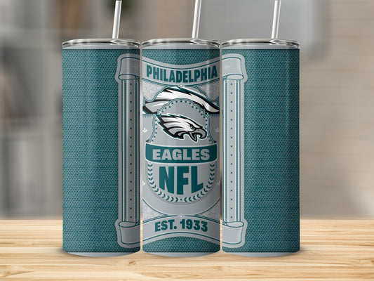 Philadelphia Eagles NFL Est 1933 Design Tumbler