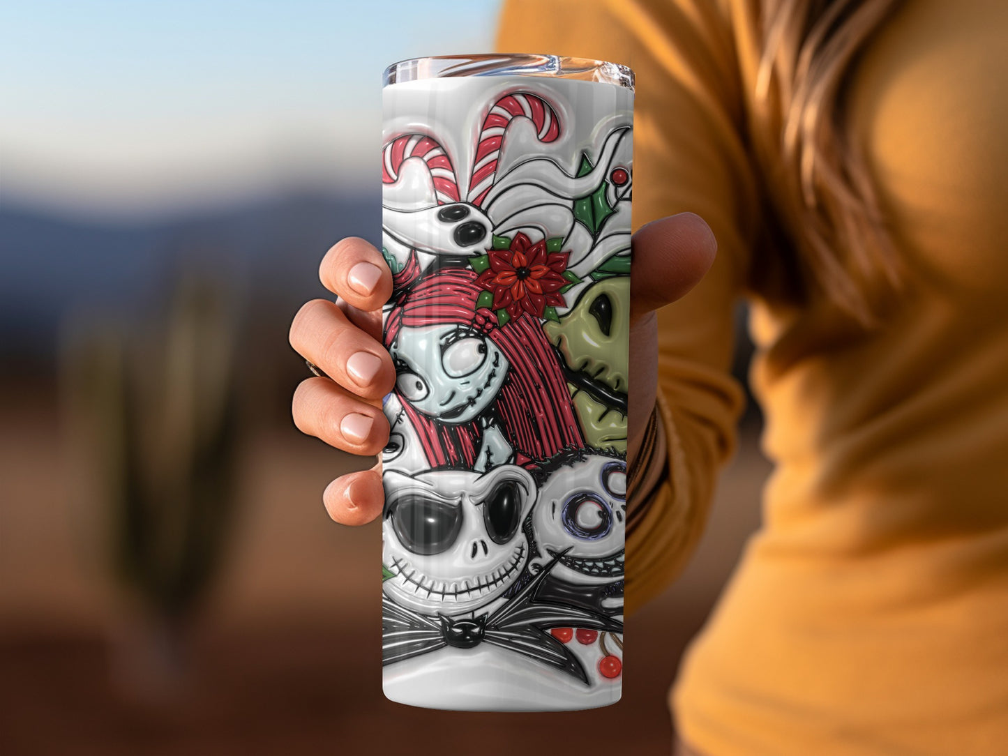 Nightmare Before Christmas Tumbler Cup Holiday Gift