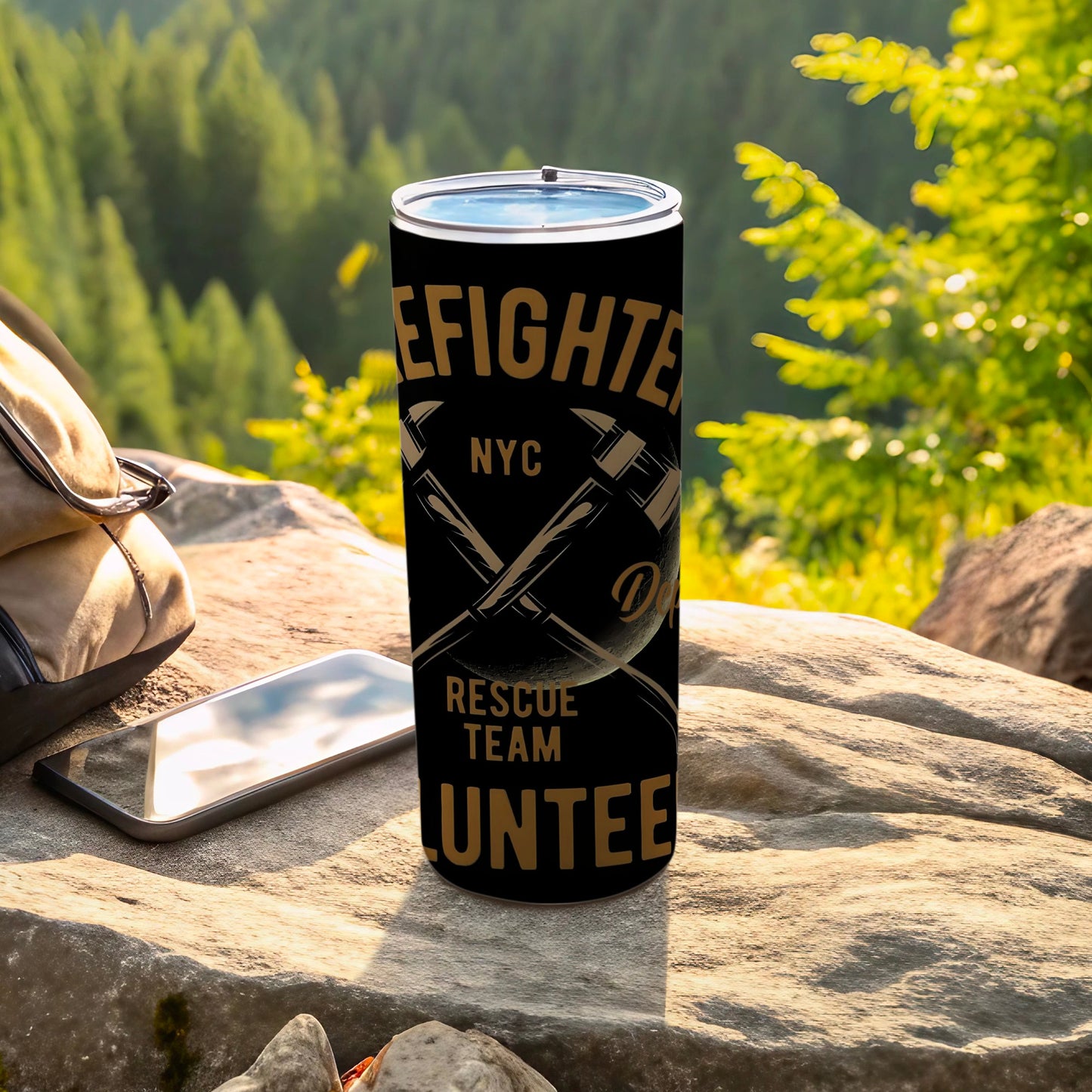 Firefighter NYC Rescue Team Volunteer Tumbler