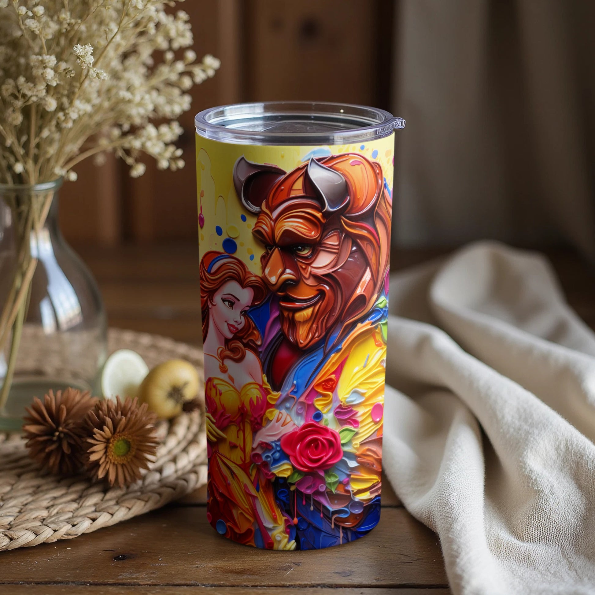 Colorful Beast Character Art Tumbler Perfect Gift