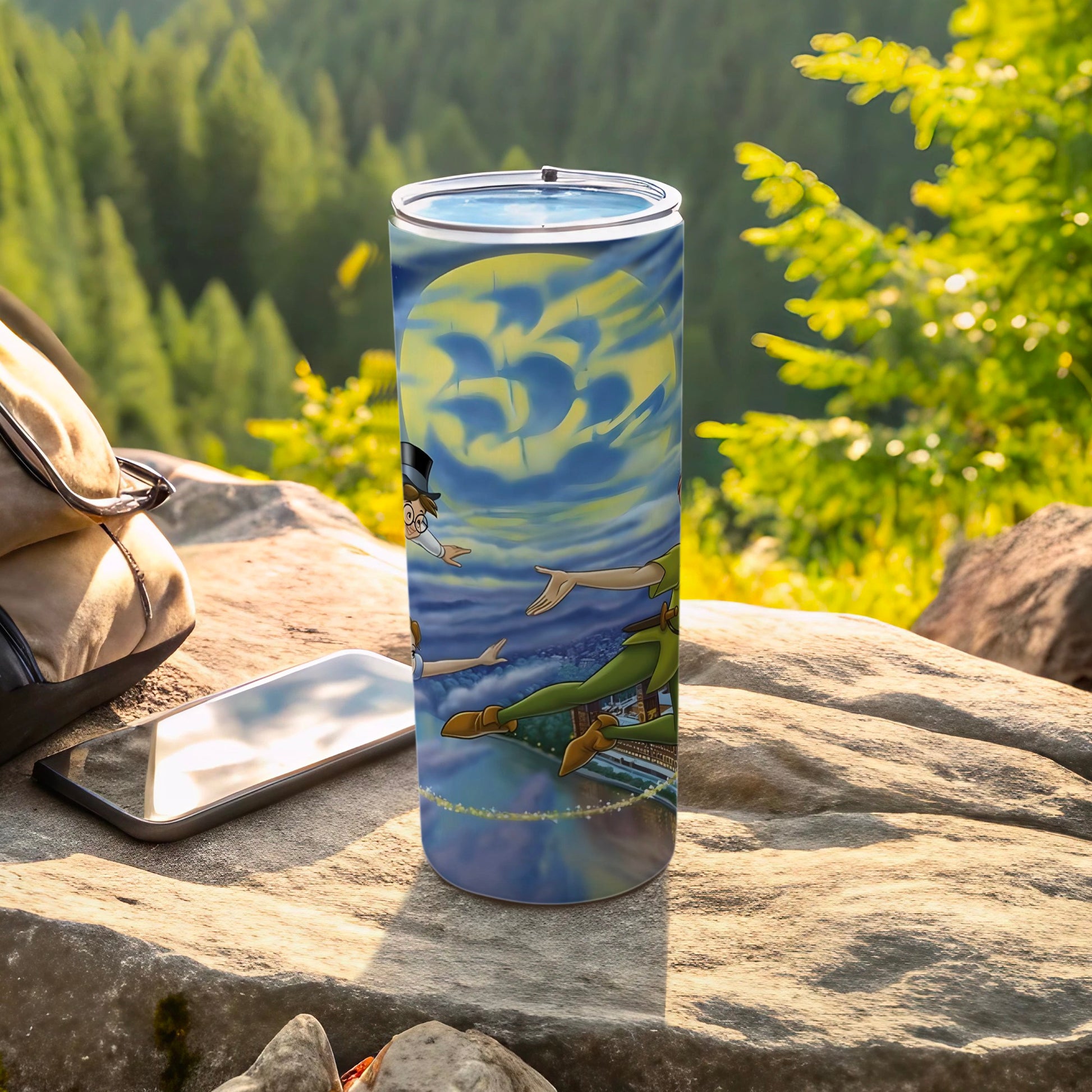 Flying Characters Artwork Travel Tumbler Cup