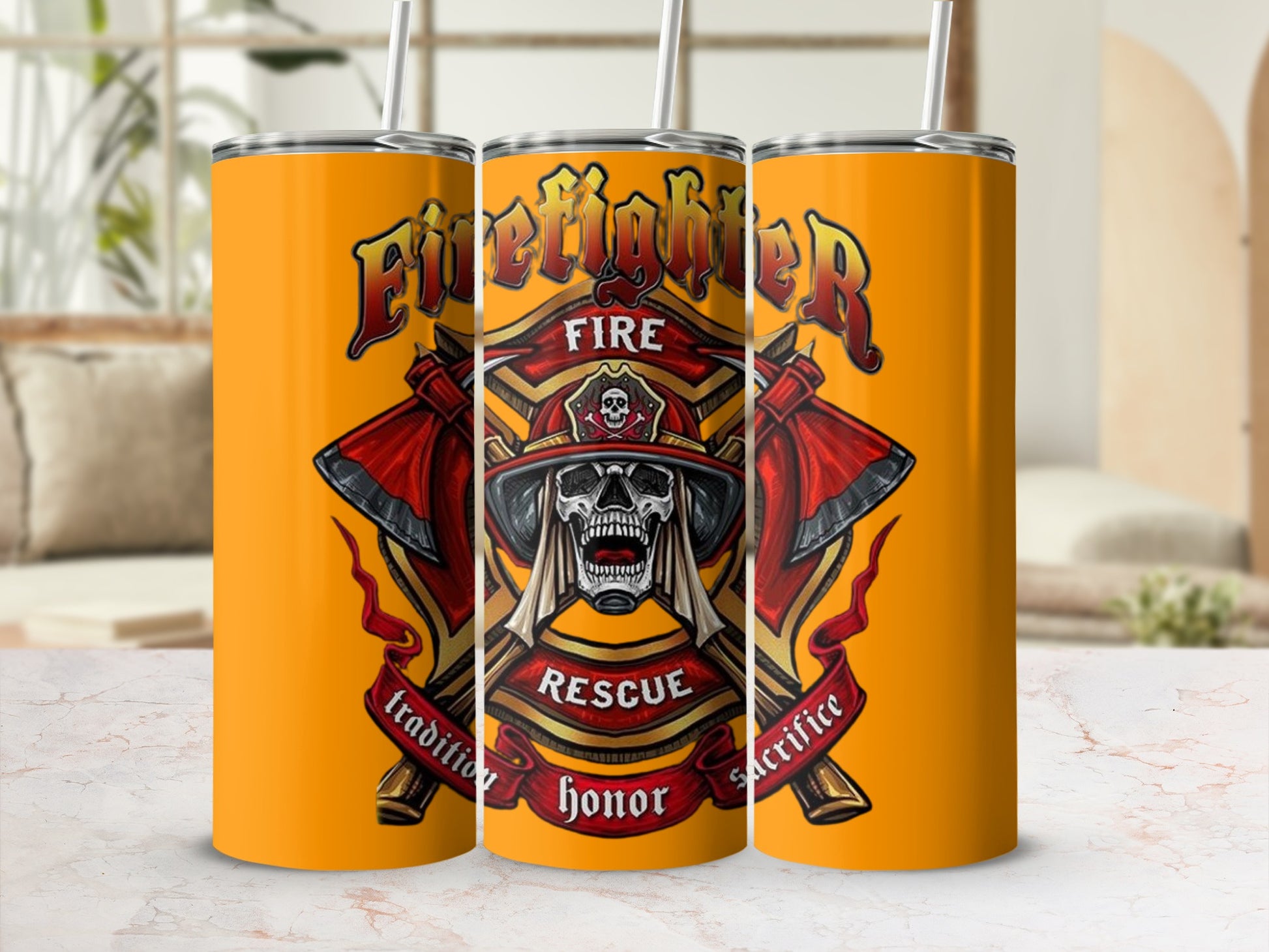Firefighter Fire Rescue Tradition Honor Sacrifice Tumbler