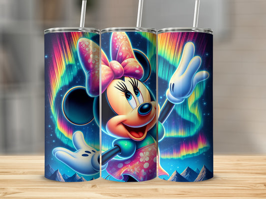Minnie Mouse Aurora Borealis Design Tumbler product