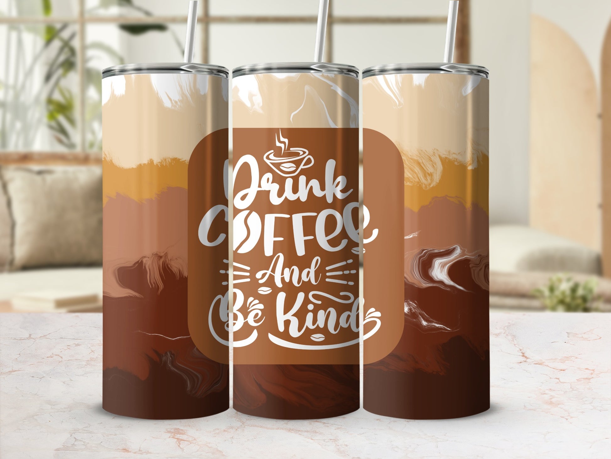 Drink Coffee And Be Kind Insulated Tumbler