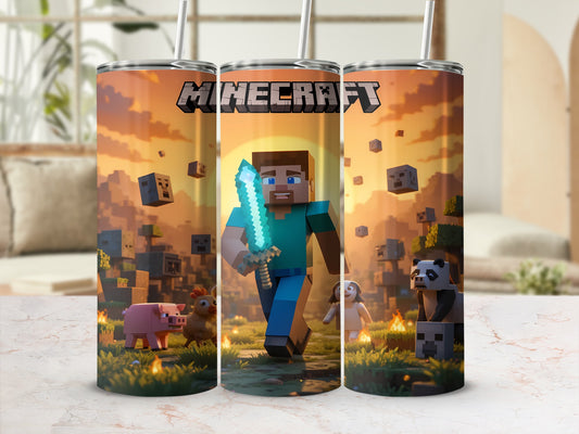 Minecraft Themed Insulated Tumbler for Gamers