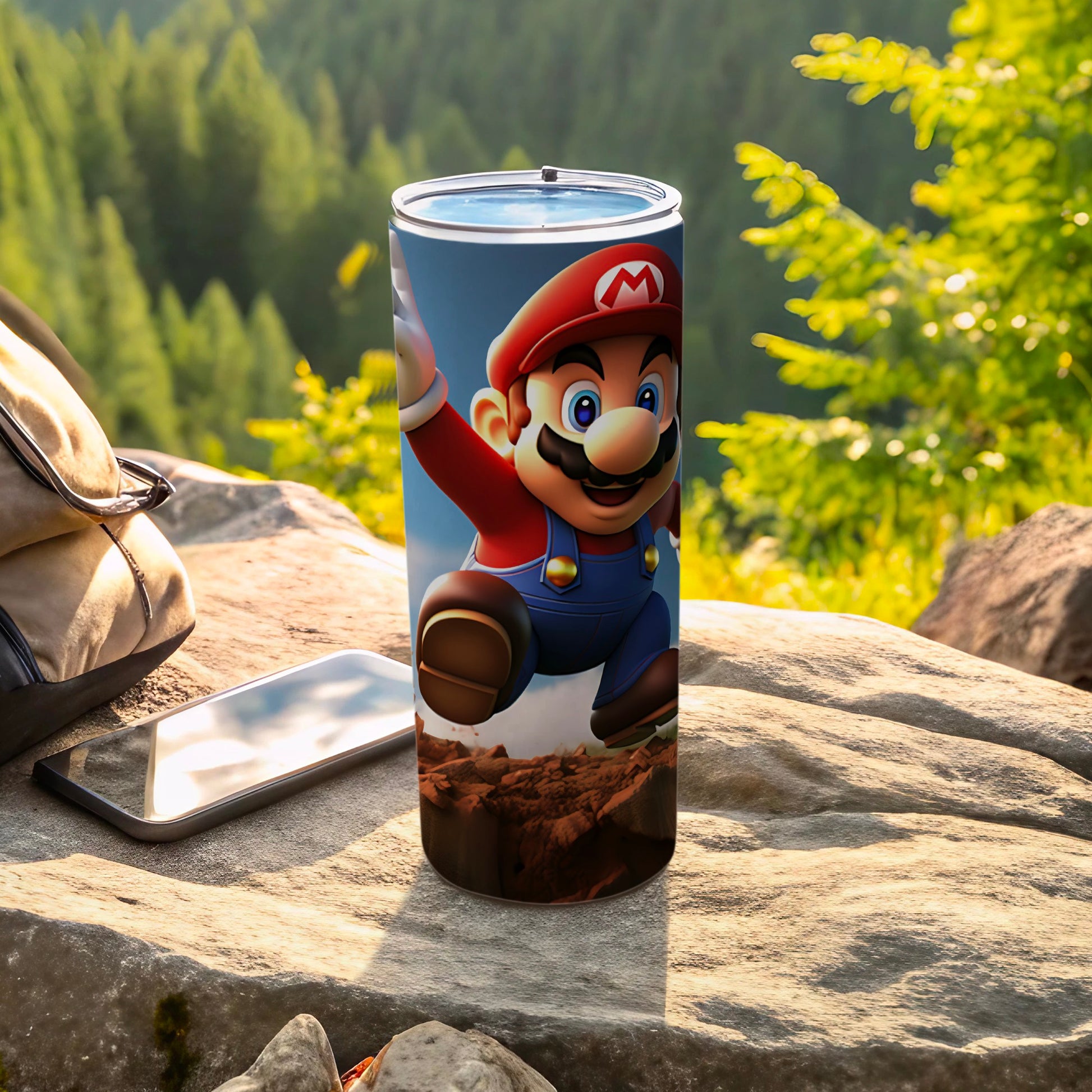 Super Mario Adventure Themed Outdoor Tumbler