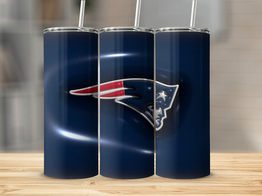 New England Patriots Patriotic Emblem Team Logo Tumblers