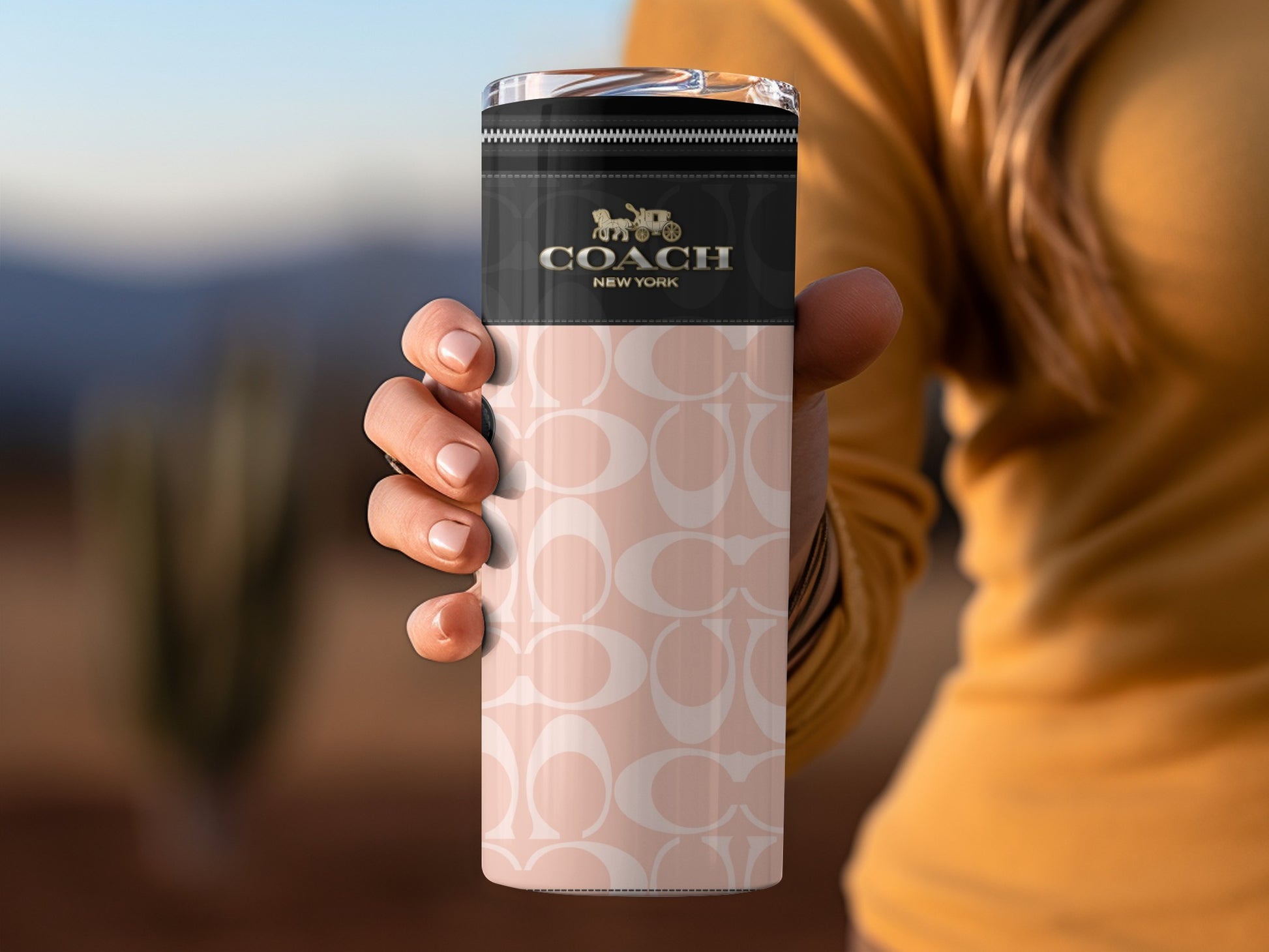 Coach New York stylish travel tumbler product