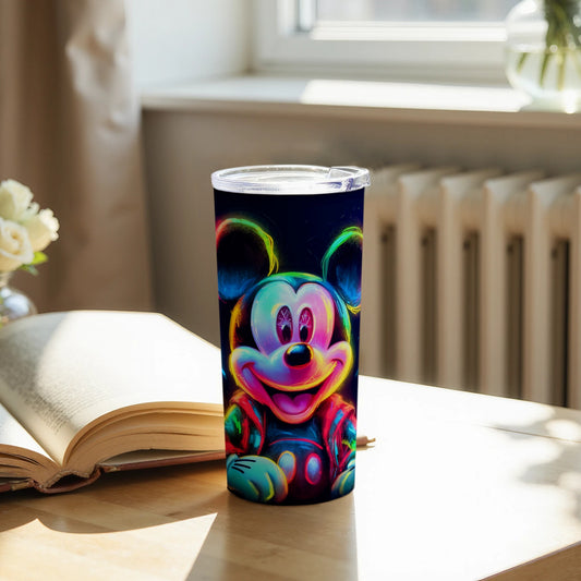 Colorful Neon Mouse Design Tumbler for Everyday Use
