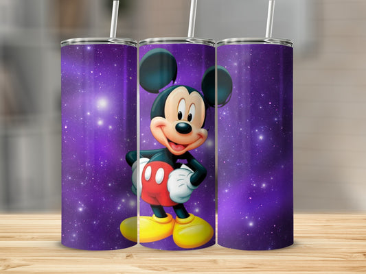 Mickey Mouse Purple Galaxy Design Tumbler Product