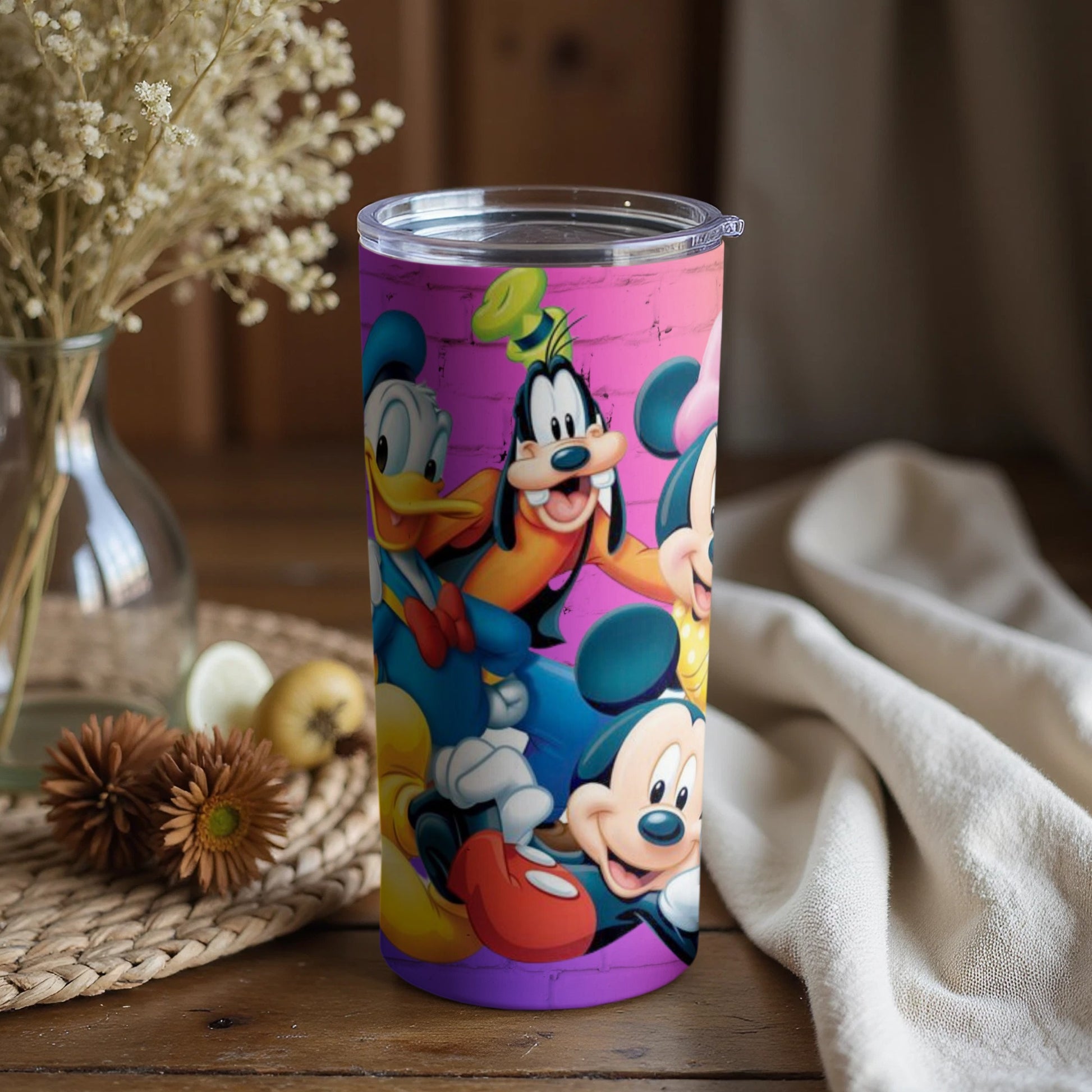 Colorful Disney Characters Insulated Tumbler