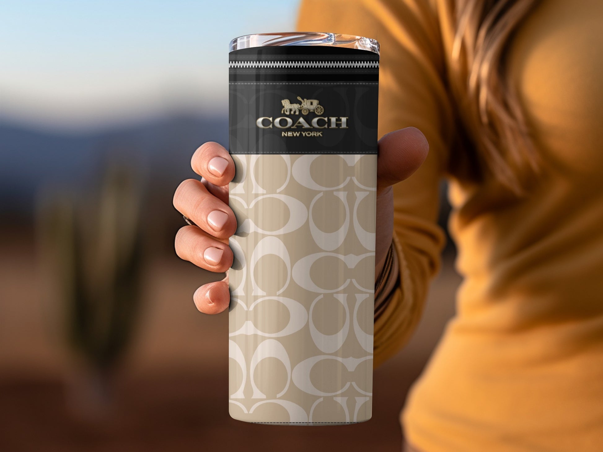 Stylish Coach New York Thermal Insulated Travel Mug