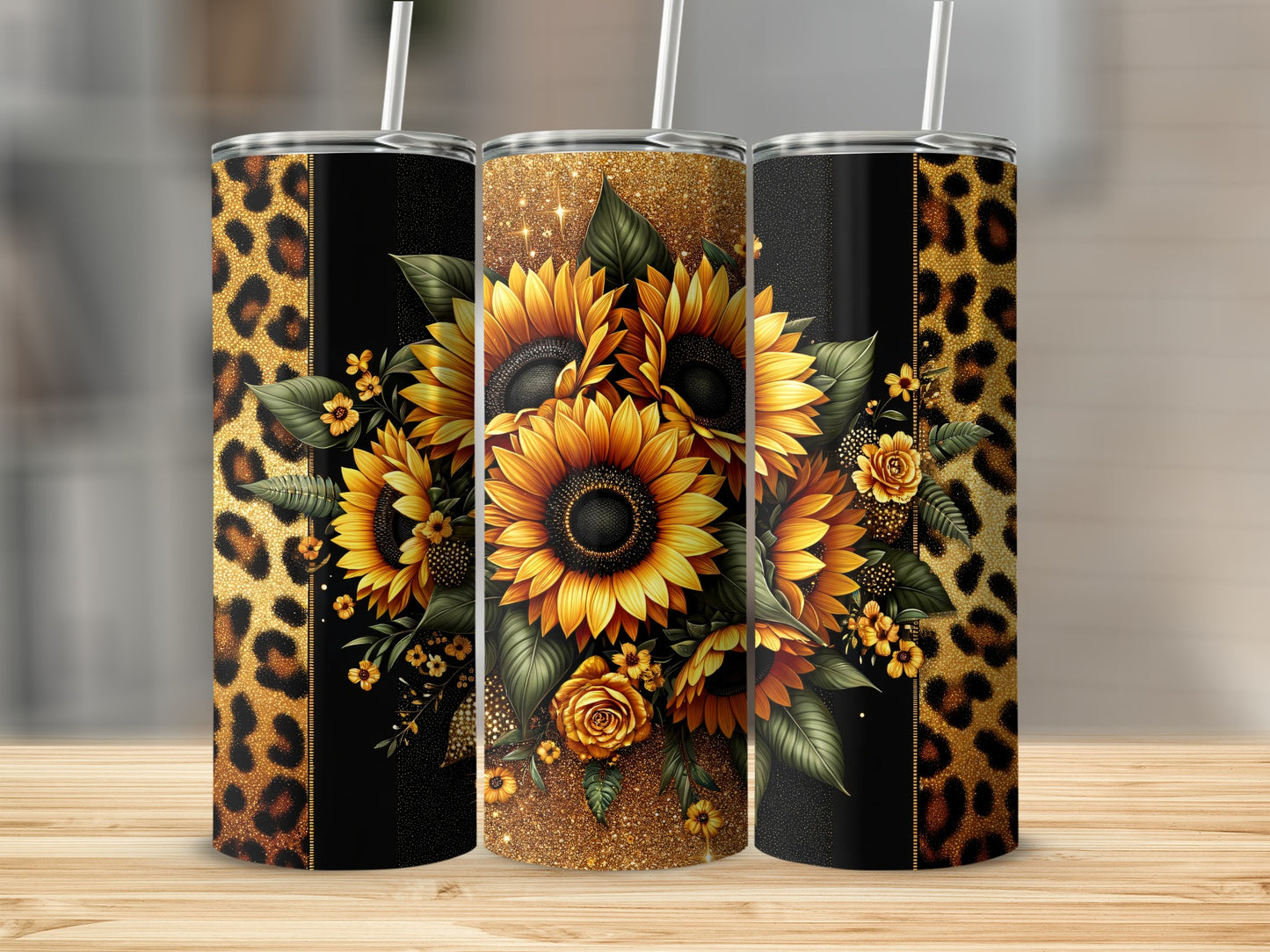 Leopard Glitter Sunflowers Black Gold Roses Sparkle product type