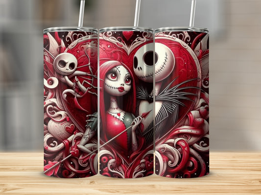 Unique Gothic Love Art Design Insulated Tumbler