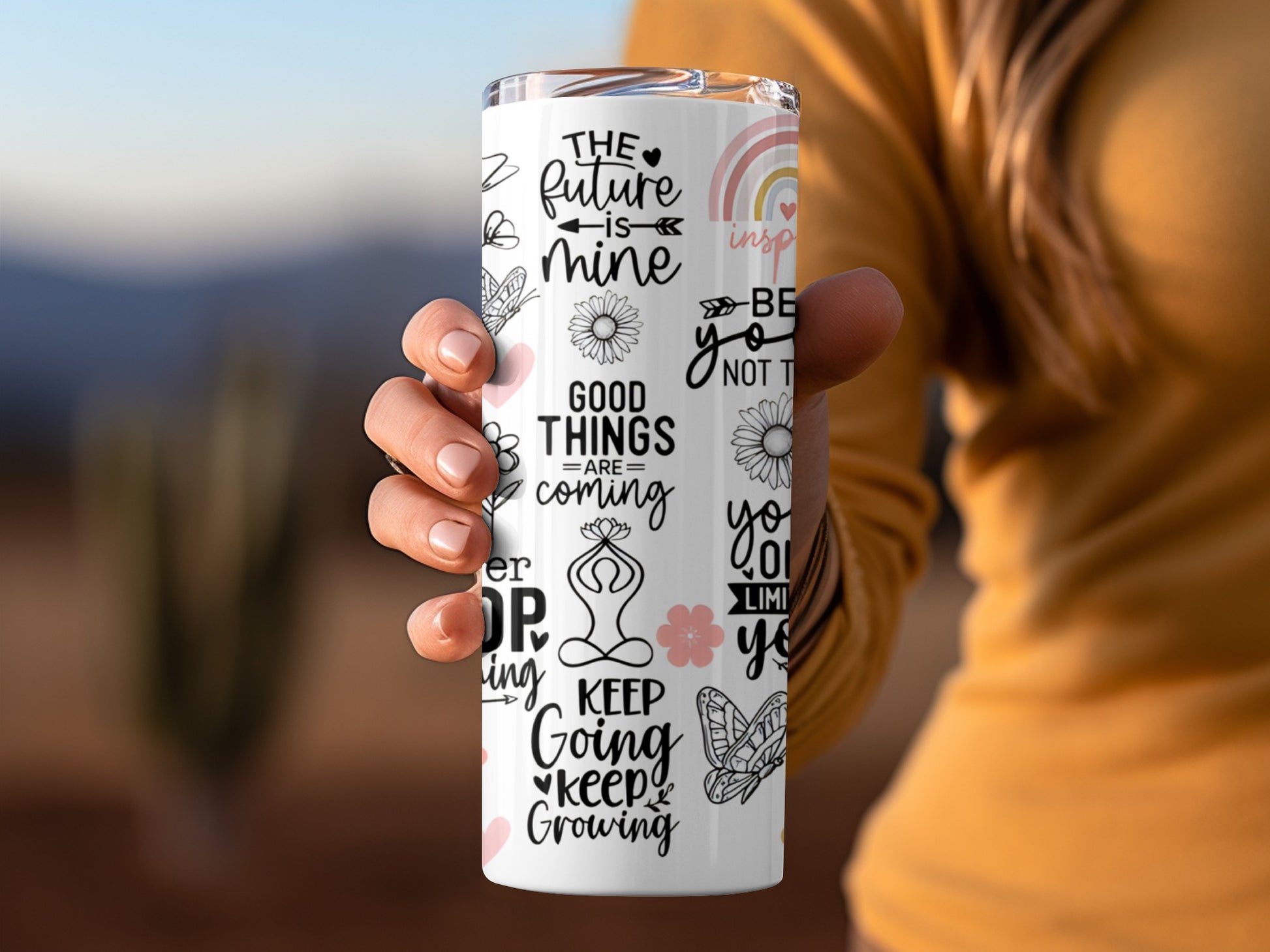 Inspirational Quotes and Designs Travel Mug