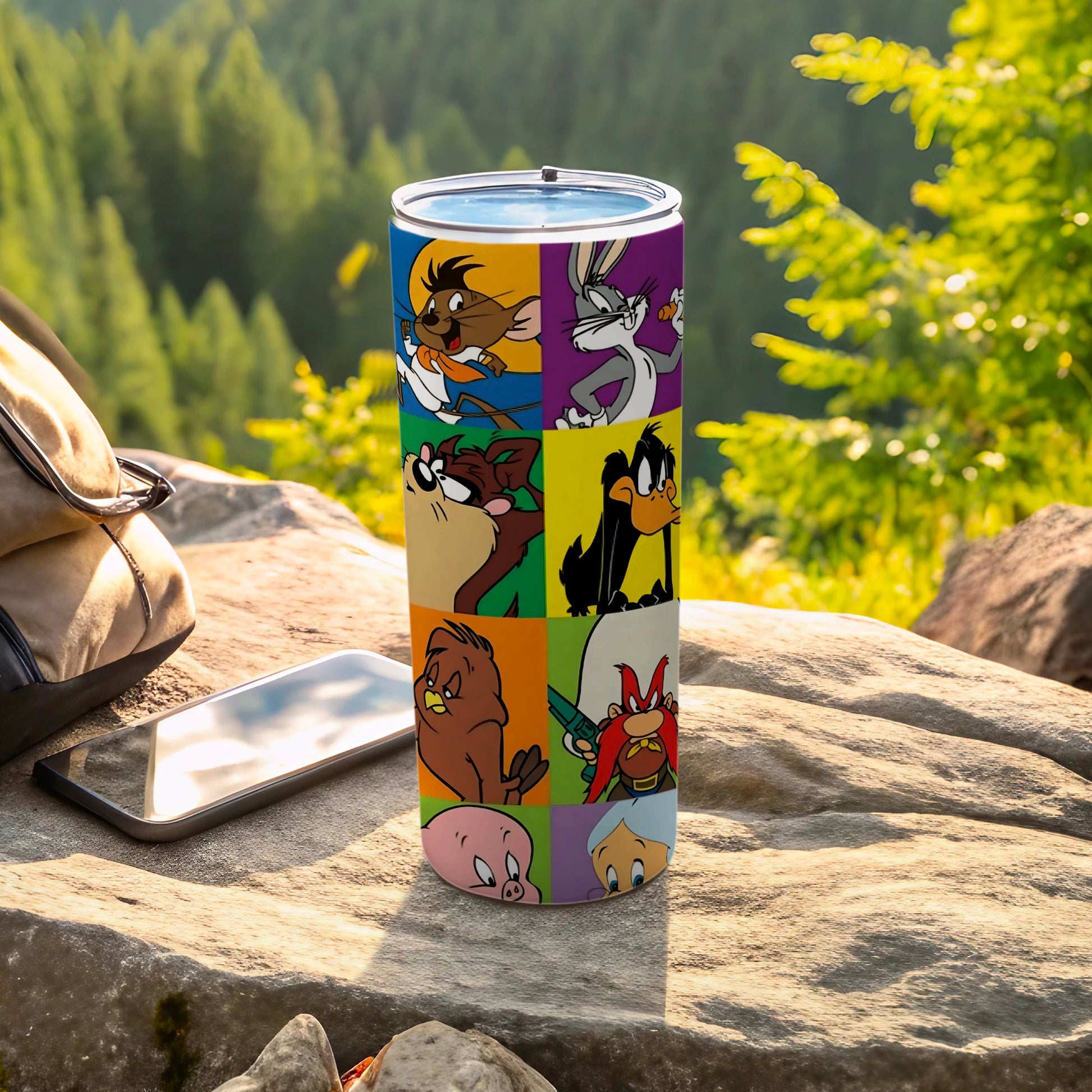 Colorful Cartoon Character Insulated Travel Tumbler